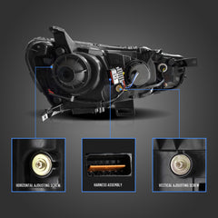 VLAND LED Headlights For Mitsubishi Lancer / EVO X 2008-2017