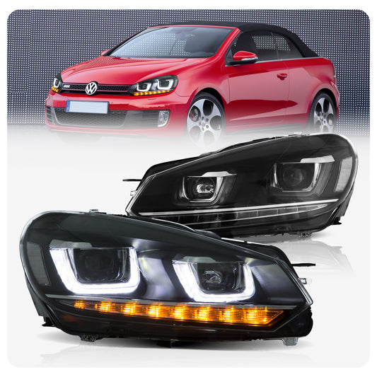 VLAND Dual Beam Projector Aftermarket Headlights For VOLKSWAGEN Golf 6 MK6 2009-2014