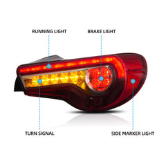 VLAND LED Tail Lights for Toyota 86 2012-2020 & Subaru BRZ & Scion FR-S