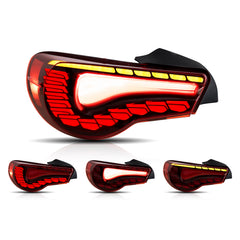 VLAND LED Tail Lights For 2012-2020 Toyota 86 GT86 & Subaru BRZ & Scion FRS [Dragon Style]