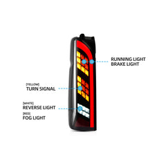 VLAND LED Tail Lights For Toyota Hiace 2005-2019 with Sequential Turn Signal