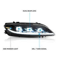 VLAND Full LED Headlights For Mazda 6 2002-2008