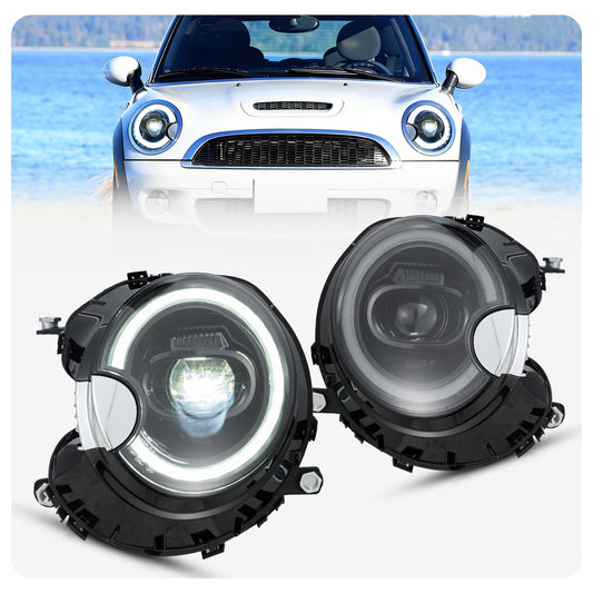 VLAND LED Headlights For 2007-2013 Mini Cooper 2th Gen(R55 R56 R57 R58 R59)