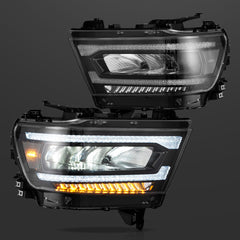 Vland LED Reflection Bowl Headlights Dodge Ram 1500 5th Gen (DT) 2019-2024