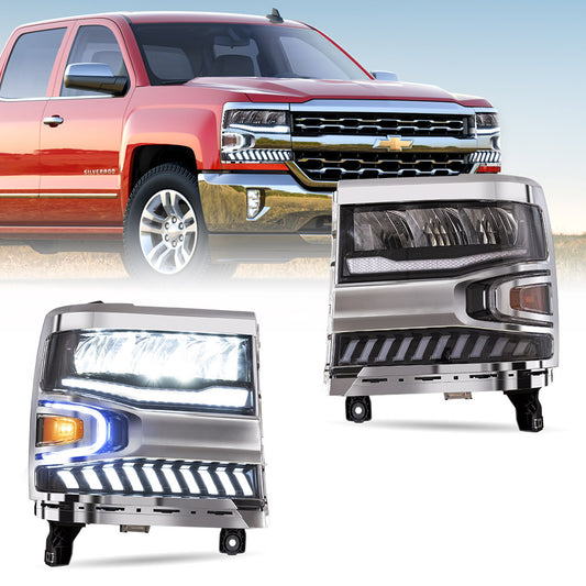 VLAND LED Headlights For Chevrolet Silverado 1500 2016-2018