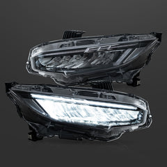 VLAND LED Reflection Bowl  Headlights For Honda Civic 2016-2021