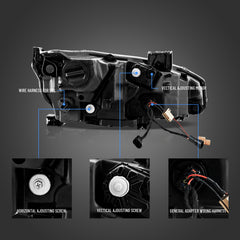 VLAND LED Reflection Bowl  Headlights For Honda Civic 2016-2021