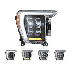 VLAND Full LED Matrix Headlights For 2021-2024 Ford F150
