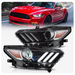VLAND Headlights For 2015-2017 Ford Mustang (S550)