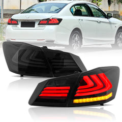 VLAND LED Tail Lights for 2013-2015 Honda Accord With Sequential Turn Signal