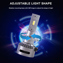 VLAND 2PCs D2S/H7/9005 LED Headlight Bulbs 35W 6000K Super Bright