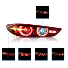 VLAND Tail Lights for Mazda 3 Axela Sedan 2019-2024