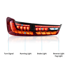VLAND OLED Tail Lights For 2020-2024 BMW 3-Series G20/G28/G80