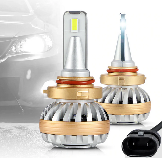 VLAND 2PCs D2S/H7/9005 LED Headlight Bulbs 35W 6000K Super Bright