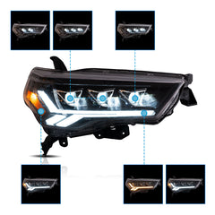VLAND LED Projector Headlights 2014-2024 For Toyota 4Runner Assembly Sequential Turn Signal