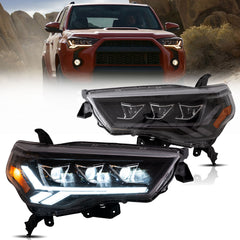 VLAND LED Projector Headlights 2014-2024 For Toyota 4Runner Assembly Sequential Turn Signal