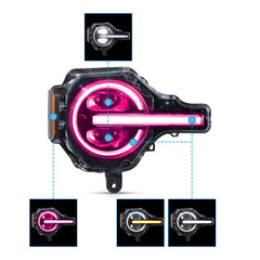 For Ford Bronco VLAND RGB LED Projector Headlights 2021-2026
