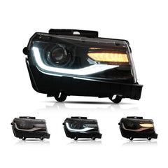 VLAND LED Headlights For Chevrolet  Camaro 2014 2015 Dual Beam Projector Assembly