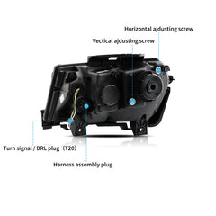 VLAND LED Headlights For Chevrolet  Camaro 2014 2015 Dual Beam Projector Assembly