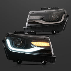 VLAND LED Headlights For Chevrolet  Camaro 2014 2015 Dual Beam Projector Assembly
