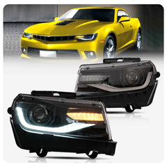 VLAND LED Headlights For Chevrolet  Camaro 2014 2015 Dual Beam Projector Assembly