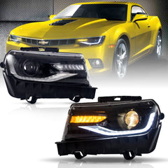 VLAND LED Headlights For Chevrolet  Camaro 2014 2015 Dual Beam Projector Assembly