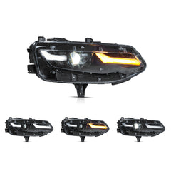 VLAND LED Headlights 2019-2024 For Chevrolet/Chevy Camaro With Dual Beam Projector Front Lights