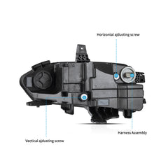 VLAND LED Headlights 2019-2024 For Chevrolet/Chevy Camaro With Dual Beam Projector Front Lights