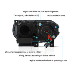 VLAND LED Headlights For Dodge Challenger 2008-2014