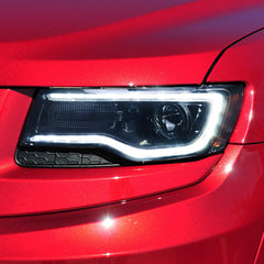 VLAND LED Headlights For 2011-2013 Jeep Grand Cherokee (WK2) W/ Startup Animation Blue DRL