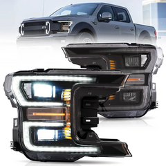 VLAND LED Headlights For Ford F150 2018-2020 With Start Up Animation