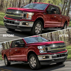VLAND LED Headlights For Ford F150 2018-2020 With Start Up Animation