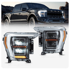VLAND LED Matrix Projector Headlights 2021-2024 For Ford F150 Assembly