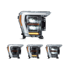 VLAND LED Matrix Projector Headlights 2021-2024 For Ford F150 Assembly
