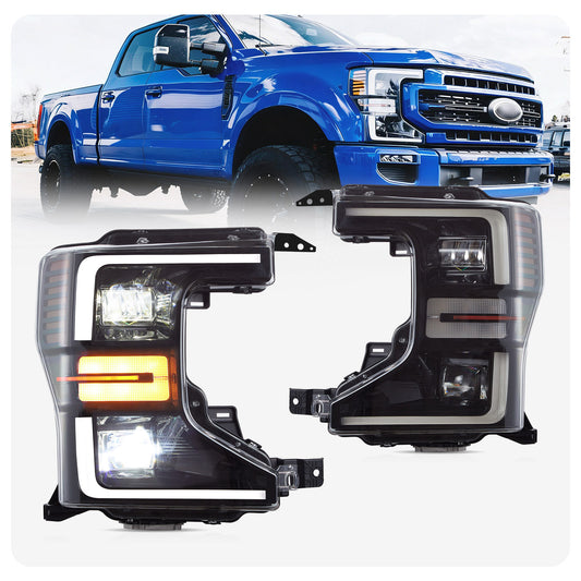 VLAND LED Headlights 2020-2022 For Ford F250 F350 F450 F550 Super Duty Halogen Models