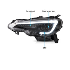 2012-2020 For Toyota 86 Subuaru BRZ Scion FR-S VLAND LED Headlights