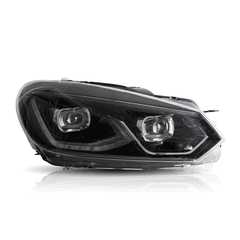 VLAND LED Headlights For 2009-2014 Volkswagen Golf 6 MK6 Dual Beam Projector Aftermarket