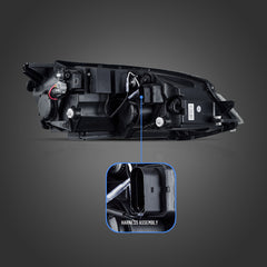 VLAND Projector Headlights 2015-2017 For Volkswagen Golf MK7 Headlamps Assembly