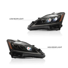 Vland Full LED Headlights For 2006-2013 Lexus IS250, IS350, ISF