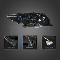 VLAND LED Headlights 2011-2013 For Toyota Corolla (E140/E150) Projector Aftermarket Front Lights