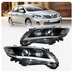 VLAND LED Headlights 2011-2013 For Toyota Corolla (E140/E150) Projector Aftermarket Front Lights