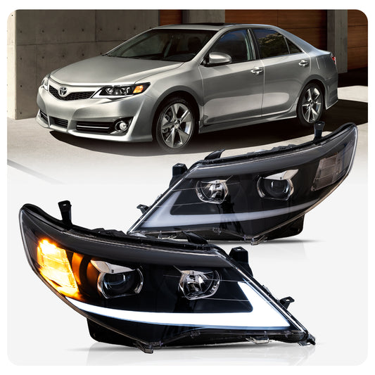 VLAND Projector Headlights 2012-2014 For Toyota Camry Sedan Front Lamps