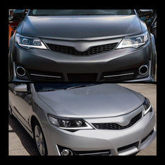 VLAND Projector Headlights 2012-2014 For Toyota Camry Sedan Front Lamps
