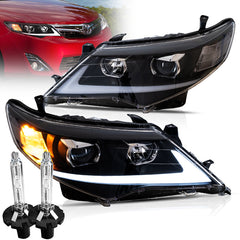 VLAND Projector Headlights 2012-2014 For Toyota Camry Sedan Front Lamps