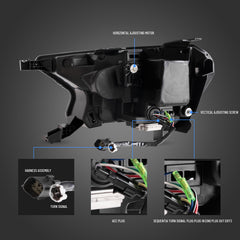 VLAND LED Reflection Bowl Headlights 2019-2023 For Ford Ranger With Sequential Indicators