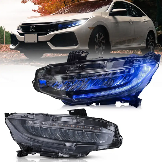 VLAND LED Headlights 2016-2021 For Honda Civic Sedan Hatchback Coupe