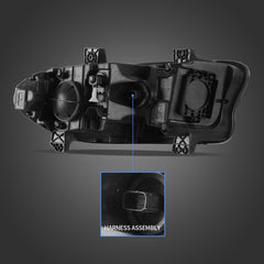 VLAND LED Projector Headlights 2015-2023 For Dodge Charger Dual Beam