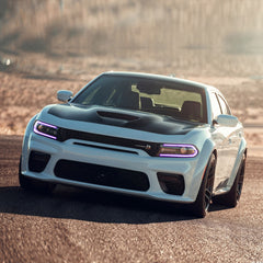 VLAND LED Dual Beam Projector Headlights 2015-2023 For Dodge Charger RGB Style Assembly