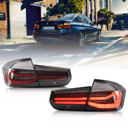 VLAND LED Tail Lights For 2012-2019 BMW 3 Series F30 With Sequential Amber Turn Signal