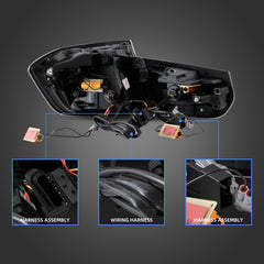 VLAND LED Tail Lights For 2012-2019 BMW 3-Series F30 F35 F80 with Sequential turn signal